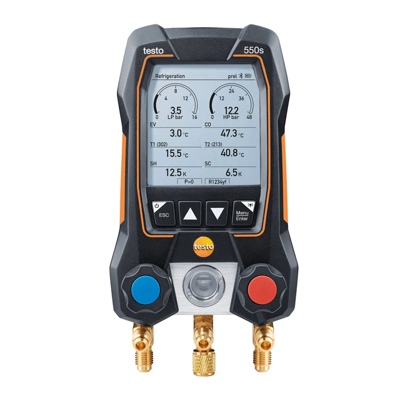 550s Intelligent Digital Display Refrigerant Meter with Bluetooth-compatible and Two-way Valve Group