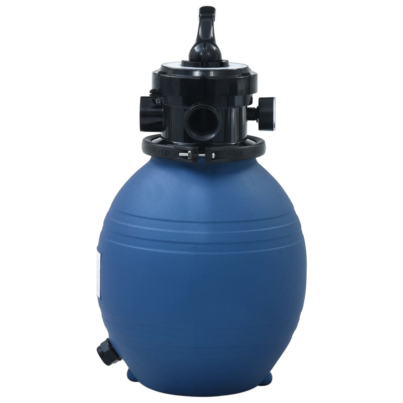 High-density Polyethylene Pool Sand Filter with 4 Position Multiport Valve Winterizing Option Flow Rate of 247.2 ft³/h