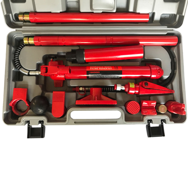 10 Ton Portable Power Hydraulic Jack Red