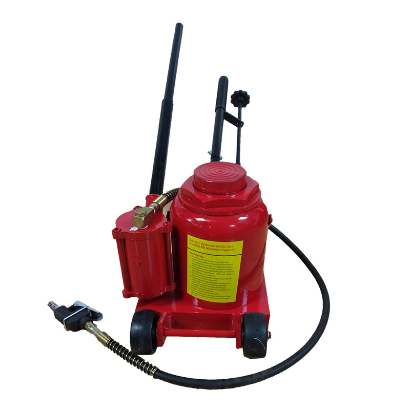 50 Ton Air / Manual Pneumatic Hydraulic Bottle Jack Automotive Repair Tool