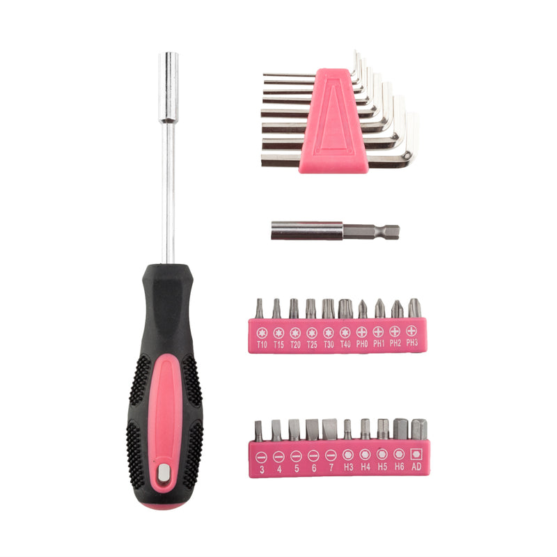 39pcs Tool Kit Pink Hand Tools