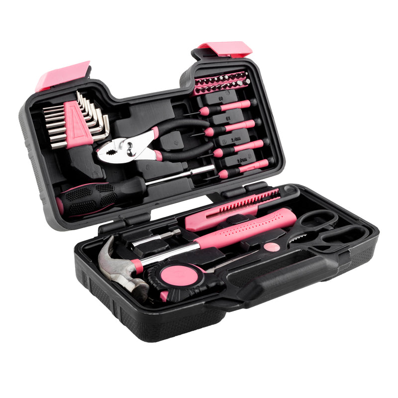 39pcs Tool Kit Pink Hand Tools