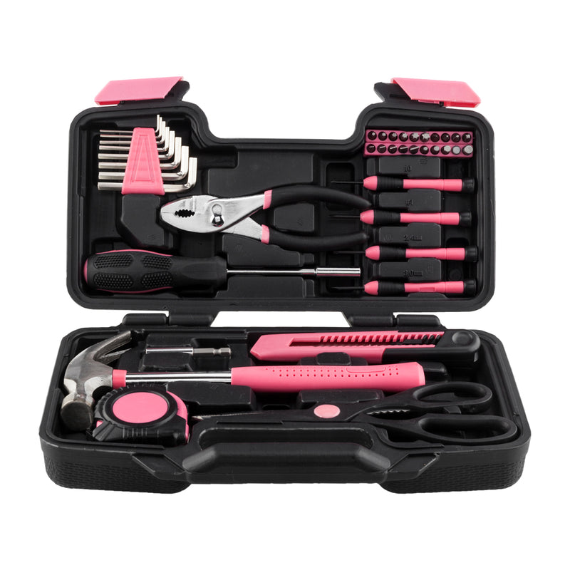 39pcs Tool Kit Pink Hand Tools