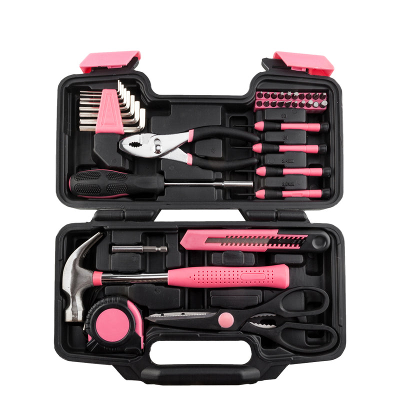 39pcs Tool Kit Pink Hand Tools