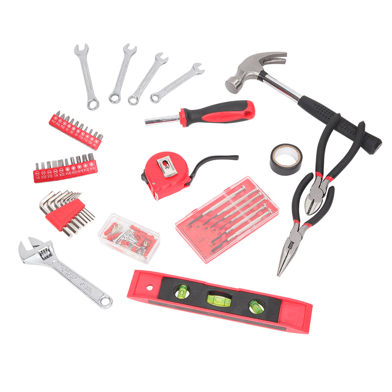 136pcs Tool Set Red Hand Tools