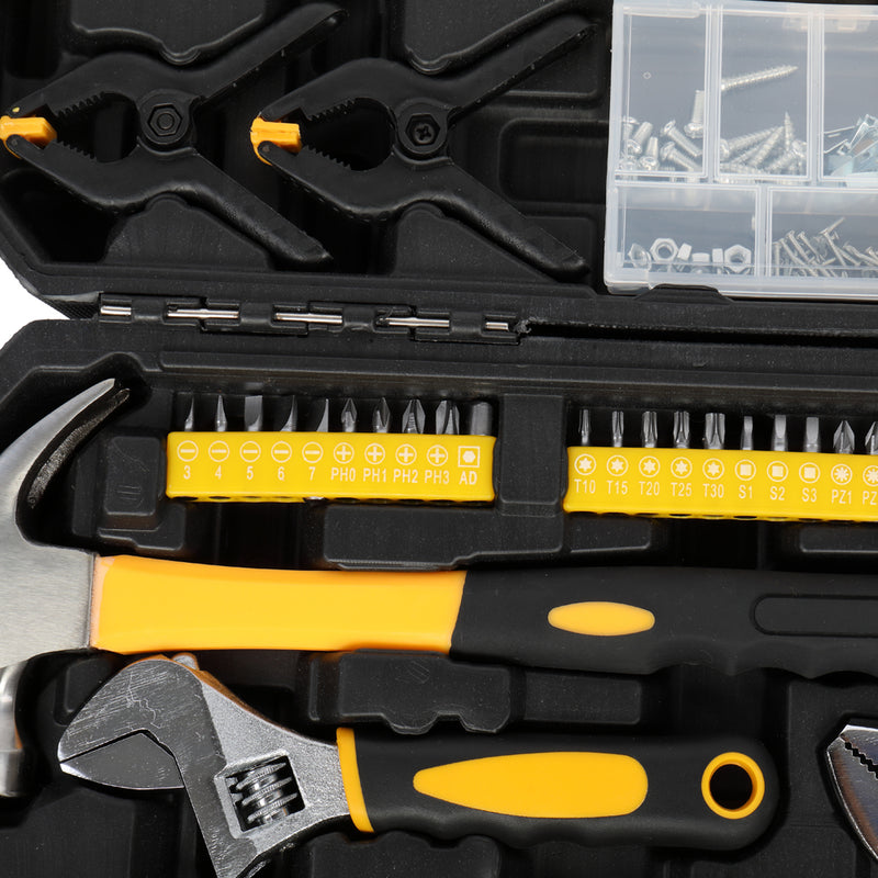 198pcs Tool Set Black & Yellow