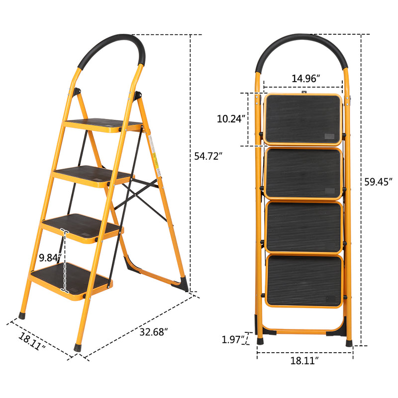 4 Step Ladder Folding Step Stool