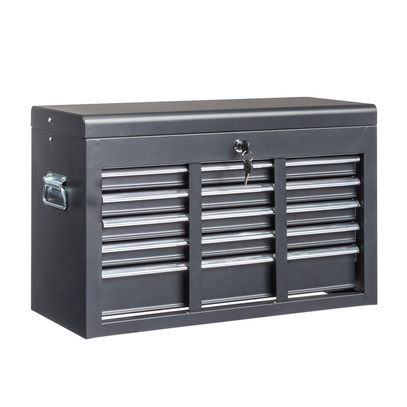 Durable Steel Tool Box – Black, Compact and Reliable Tool Storage Solution