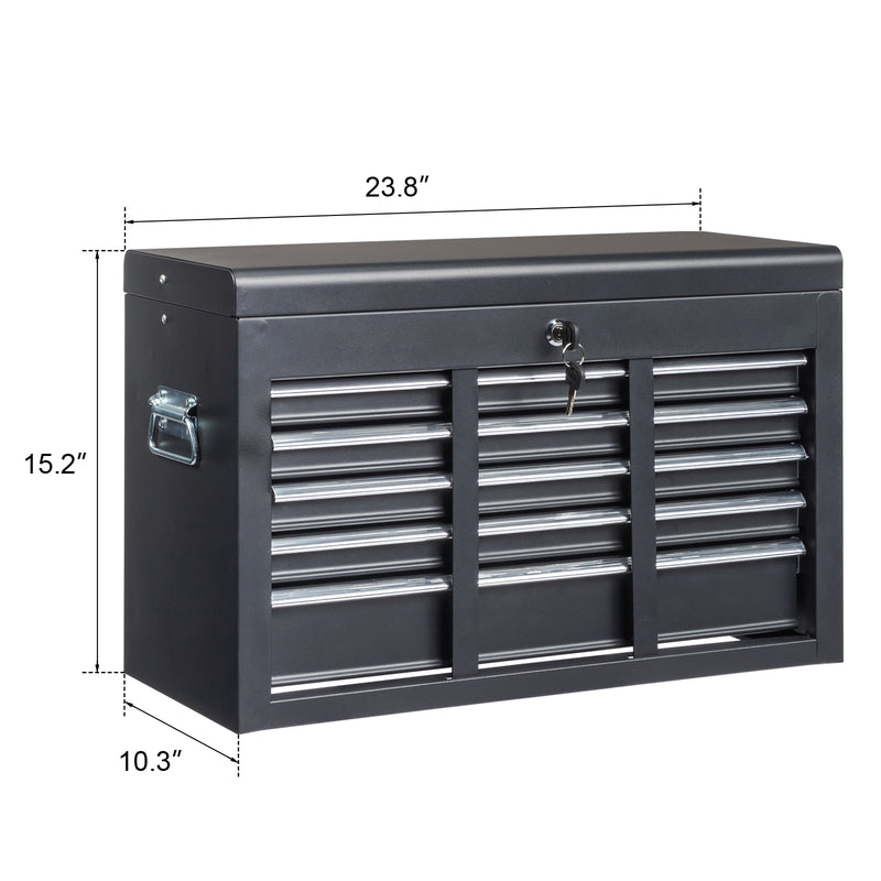 Durable Steel Tool Box – Black, Compact and Reliable Tool Storage Solution