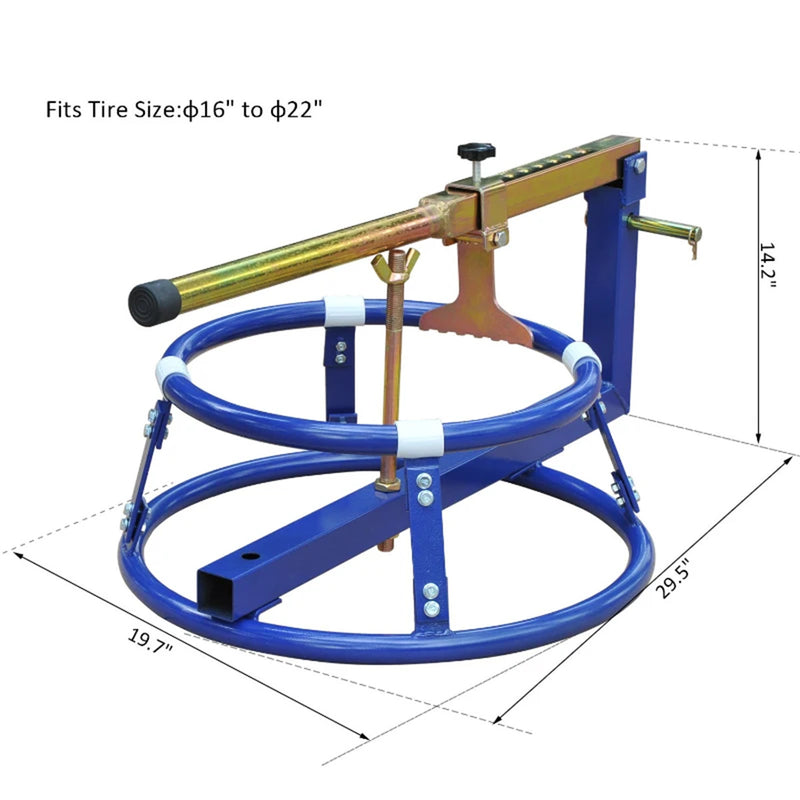 Tire Changer Stand with Adjustable Bead Breaker, Fit for 16-22in Tyres