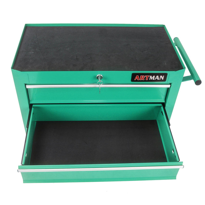 5-Drawer Multifunctional Tool Cart with Wheels – Green