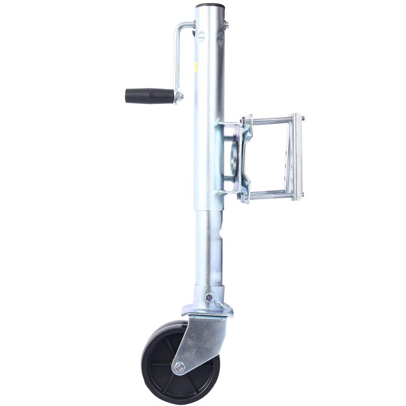 Boat Trailer Jack 34.5 Inch, Bolt-On Trailer Tongue Jack 1500 Lbs with PP Wheel and Handle