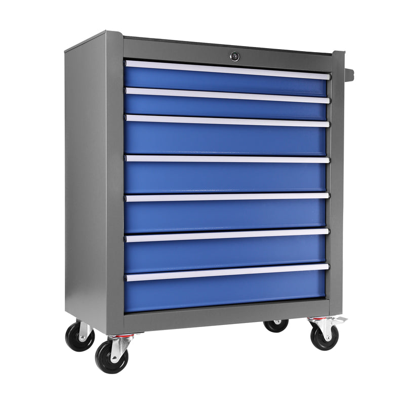 Rolling Tool Chest with 7-Drawer Tool Box with Wheels Multifunctional Tool Cart Mechanic Tool Storage Cabinet