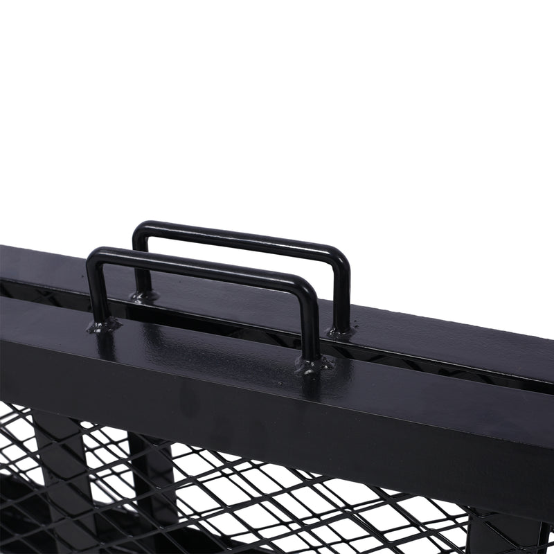 80" Steel Loading Ramp, 500 lb Capacity Foldable ATV Ramp for Pickup Trucks, Black, 1-Pack