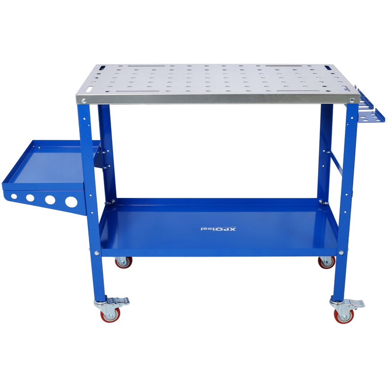 Welding Table 36" x 18", 1200 lbs Weight Capacity, Steel Welding Work Table with Wheels