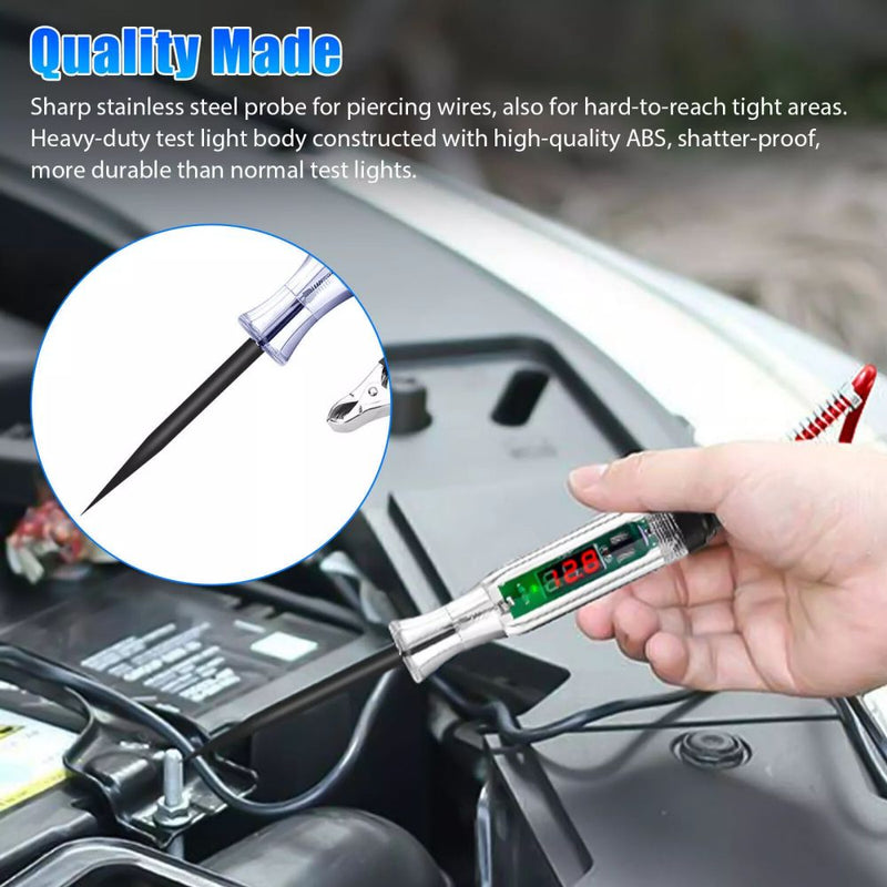 6/12/24V Car Digital Electric Voltage Circuit Tester Truck Automotive Light Test