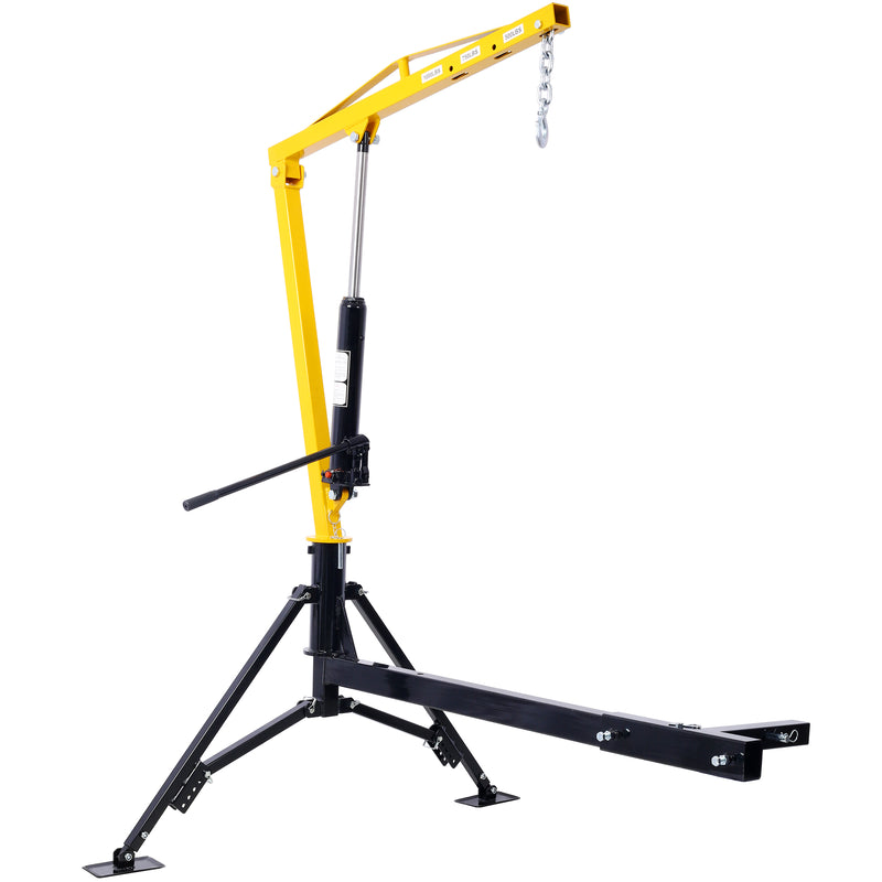 Receiver Hitch Mounted Hydraulic Swivel Pickup Truck Crane 1000lbs Capacity 3 Boom Capacities 500lbs 750lbs 1000lbs