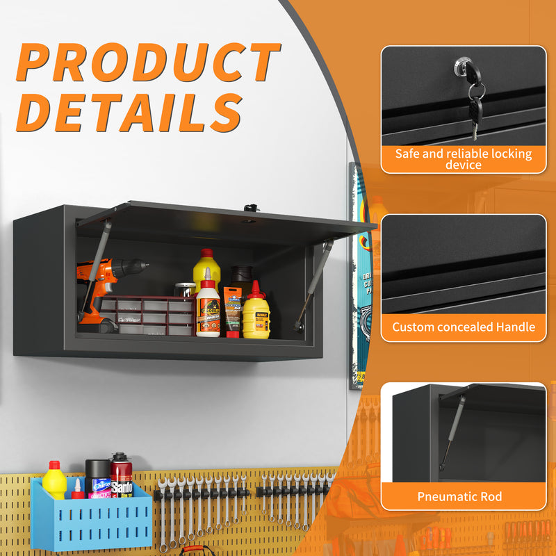 Heavy Duty Metal Wall Mount Tool Storage Cabinet Steel Metal Garage Storage Cabinet