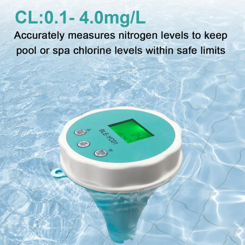 6 in1 Water Quality Detector PH EC TDS ORP CL Temperature Calibration Chlorine Water Tester APP Online Monitor for Swimming Pool