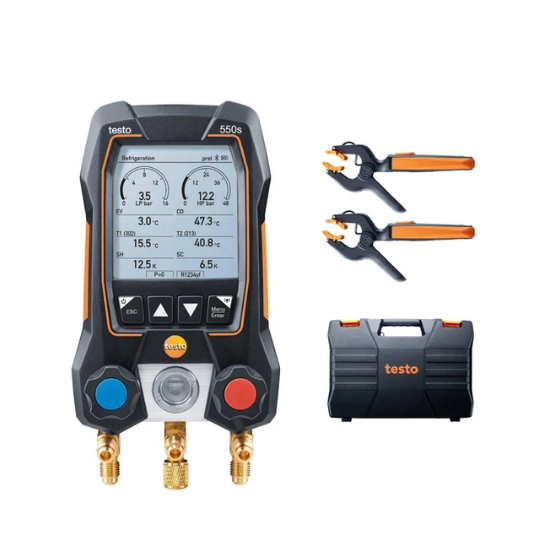 550s Intelligent Digital Display Refrigerant Meter with Bluetooth-compatible and Two-way Valve Group