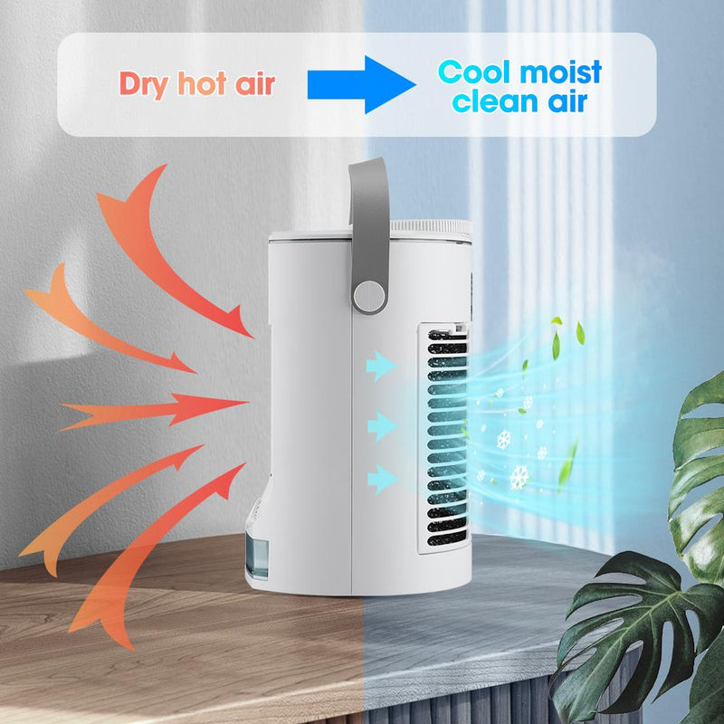 Mini Portable Air Conditioner Air Cooler Fan USB Water Cooling Fan Air Conditioning For Home Office Mobile Air Conditioner