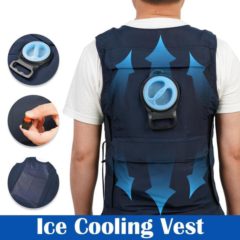 Ice Cooling Vest Polyester TPU Water Circulation Camping Charging Air Conditioning Clothes Fishing USB Charging Cooling Vest