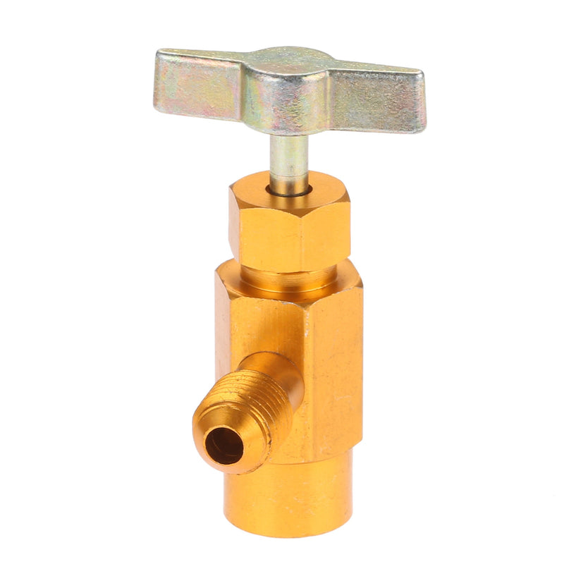 R134A Self-Sealing Can Tap Bottle Opener with 1/2" Female Right Hand Thread and 1/4’’ SAE Male Connector