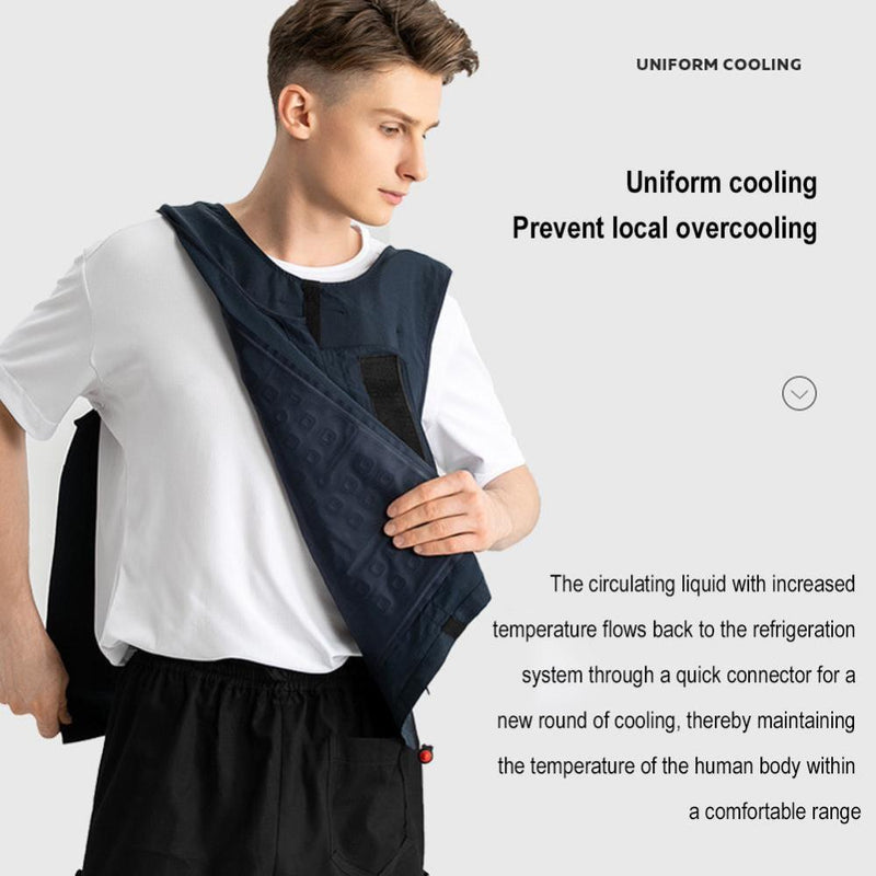 Ice Cooling Vest Polyester TPU Water Circulation Camping Charging Air Conditioning Clothes Fishing USB Charging Cooling Vest