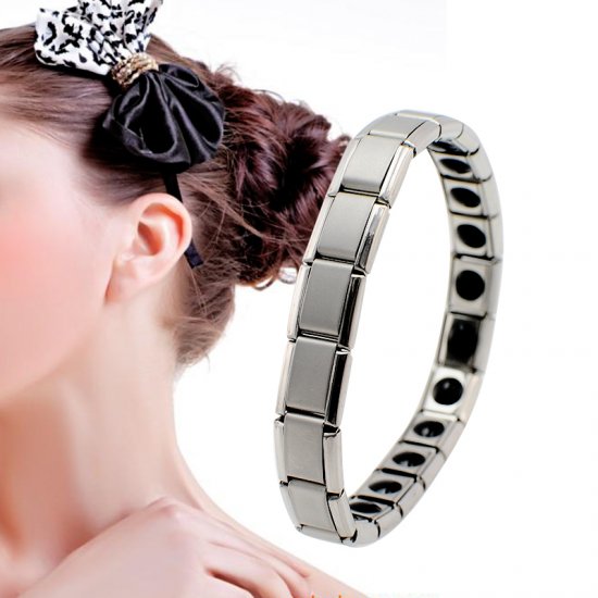 Anti-Fatigue Germanium Titanium Energy Bracelet Power Bangle For Women