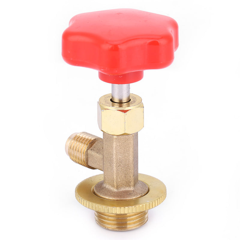 Refrigerant Bottle Opener Brass Dispensing Valve 1/4SAE for Air Conditioning R134/R22R134