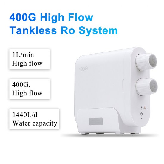 400GPD High Flow Under Sink Reverse Osmosis Water Filtration System Water Purifier