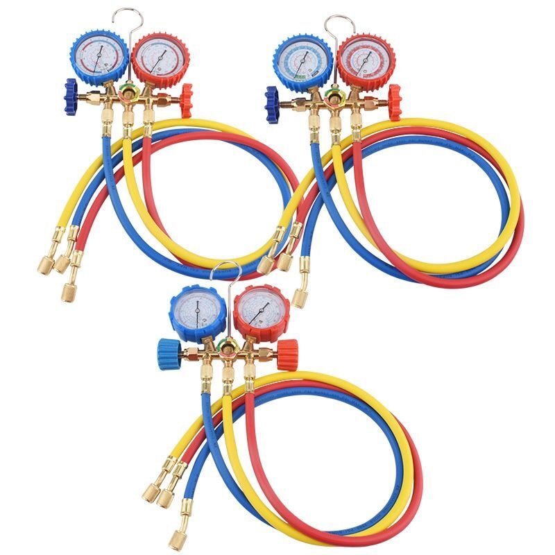 Refrigerant Manifold Gauge Air Condition Refrigeration Set for R12 R22 R502 R134A R404A R410A