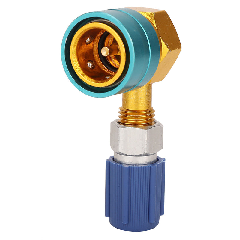 R1234YF to R134A Auto Air Conditioning Refrigerant Coupling Right Angle Simple Liquid Connection