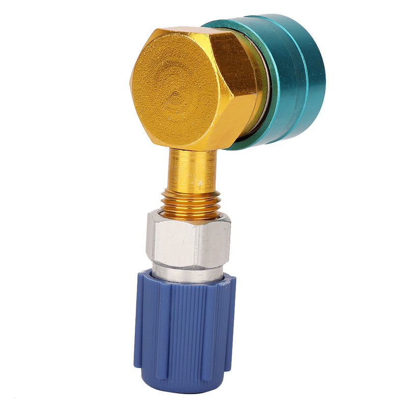 R1234YF to R134A Auto Air Conditioning Refrigerant Coupling Right Angle Simple Liquid Connection