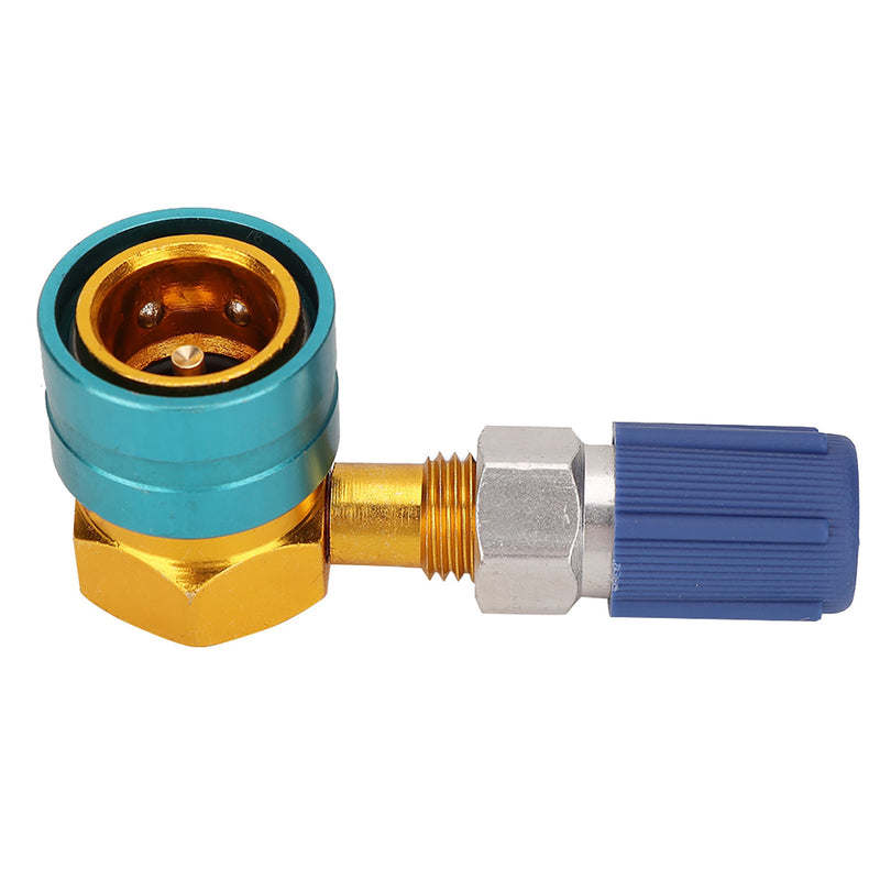 R1234YF to R134A Auto Air Conditioning Refrigerant Coupling Right Angle Simple Liquid Connection