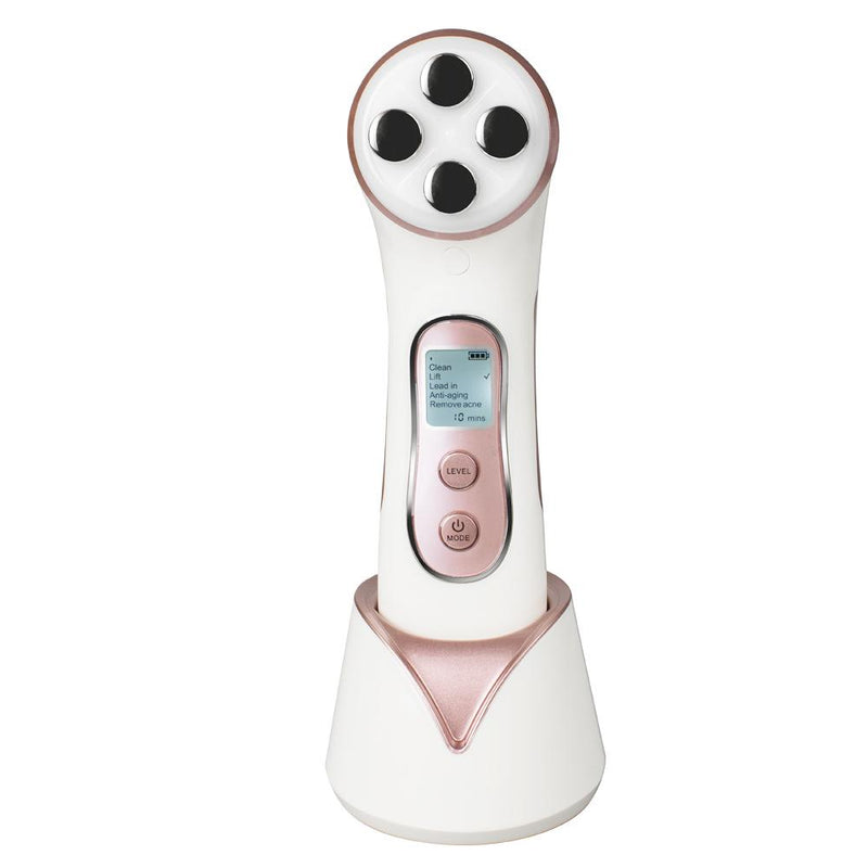 LED light phototherapy Anti Aging Lifting skin care 5 in1 Face Skin Tool facial massager